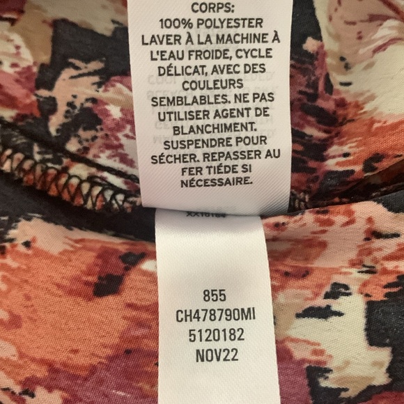 Chelsea28 Black Floral Tie Front Wrap Midi Dress Size XS - Picture 7 of 7